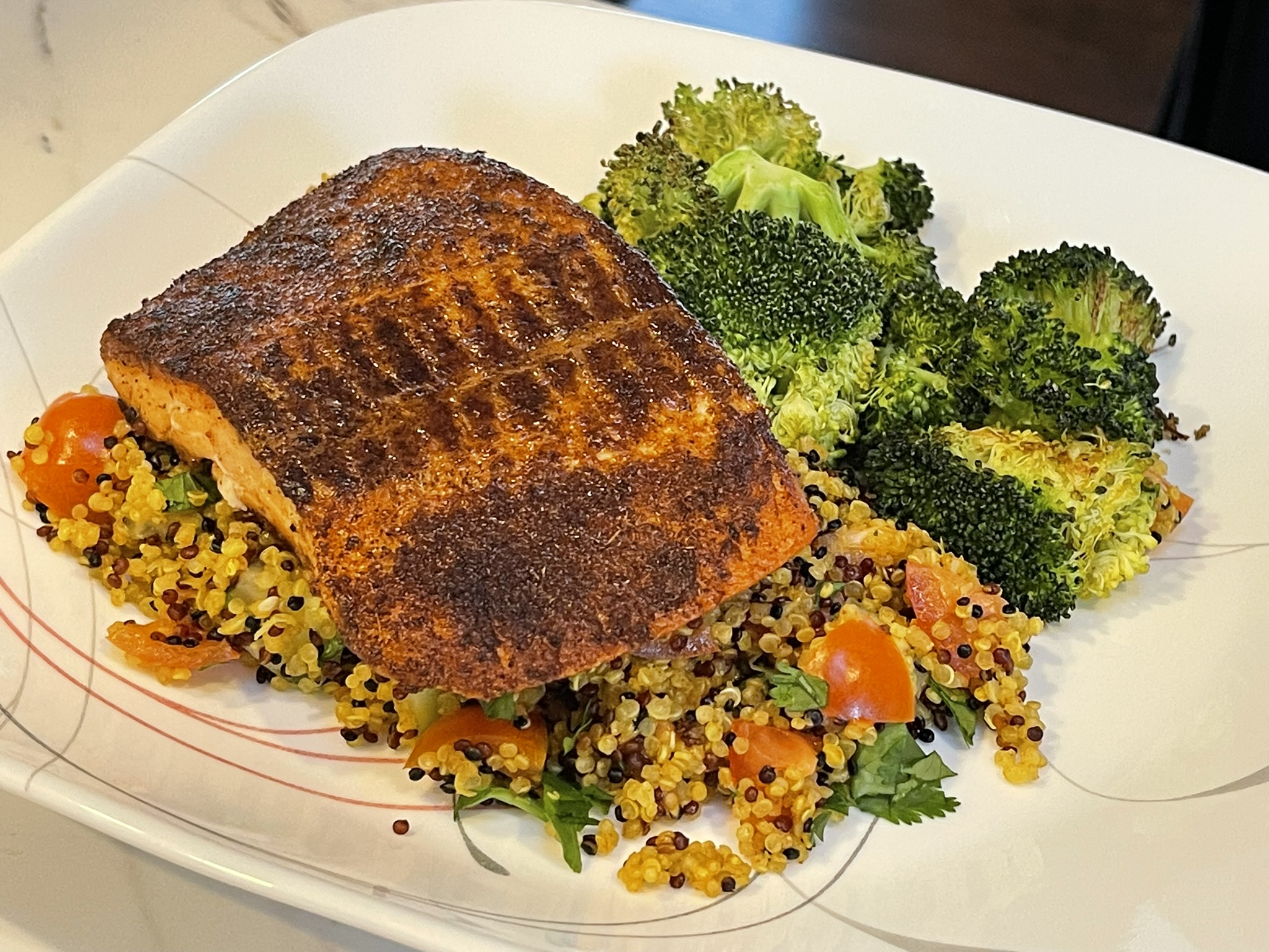 Spiced Salmon With Bright Quinoa