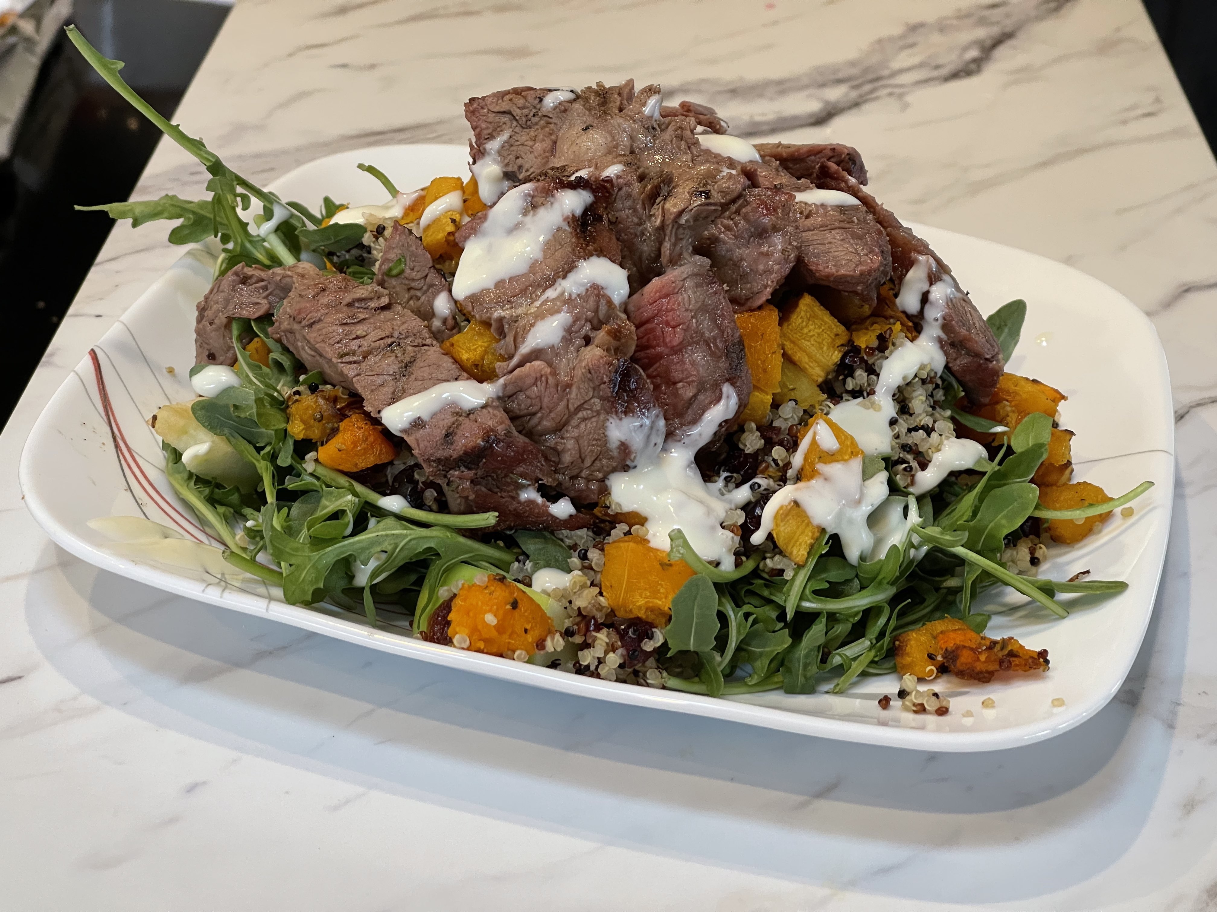 Steak and Butternut Squash Salad